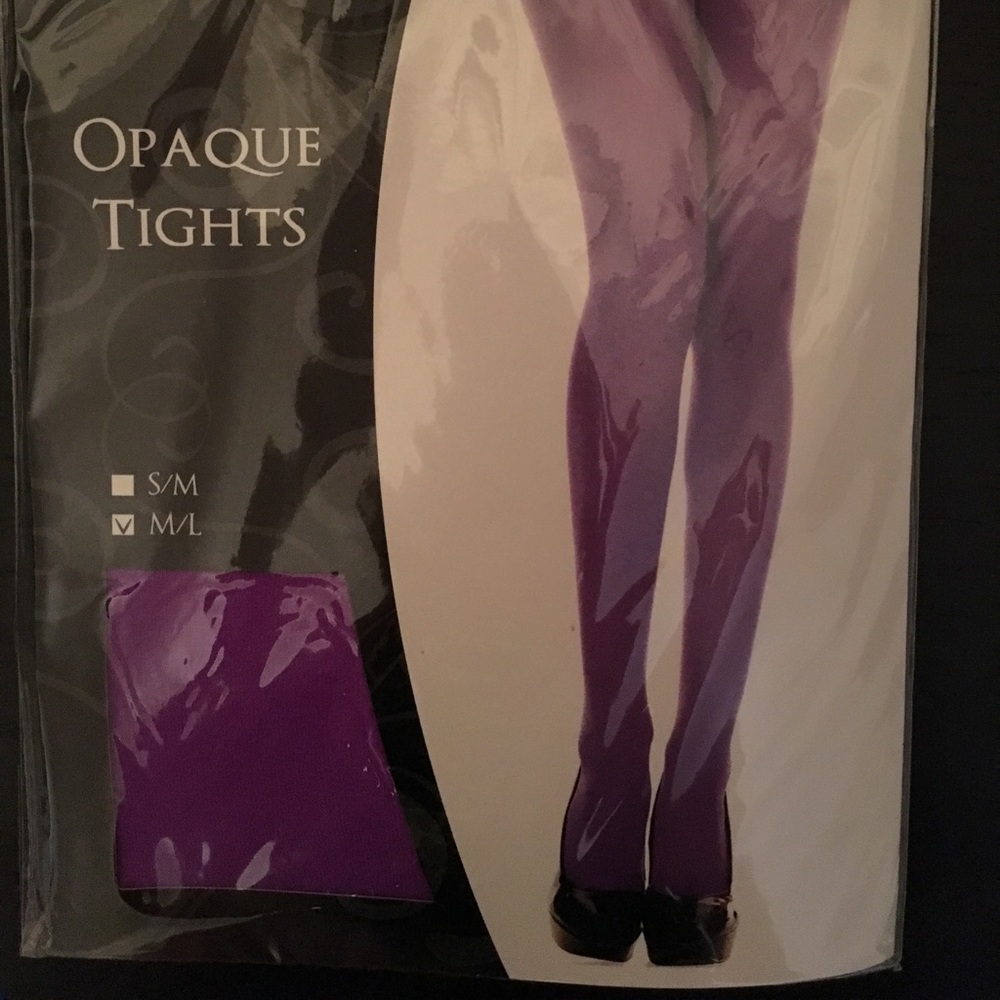 Brand new- opaque tights in purple